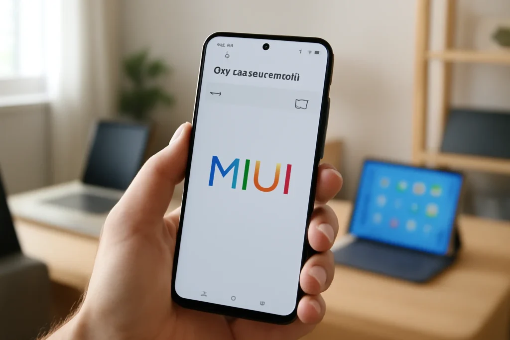 Como remover anúncios em um Xiaomi com MIUI, guia prático para desativar MSA, anúncios em Temas, Mi Browser, Mi Video, Música e Gerenciador 2 Usuário segurando smartphone Xiaomi mostrando configurações para remover anúncios Xiaomi em ambiente doméstico