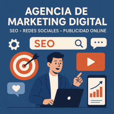Illustration of Agencia de Marketing Digital: SEO, Redes Sociales y Publicidad Online