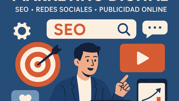 Illustration of Agencia de Marketing Digital: SEO, Redes Sociales y Publicidad Online