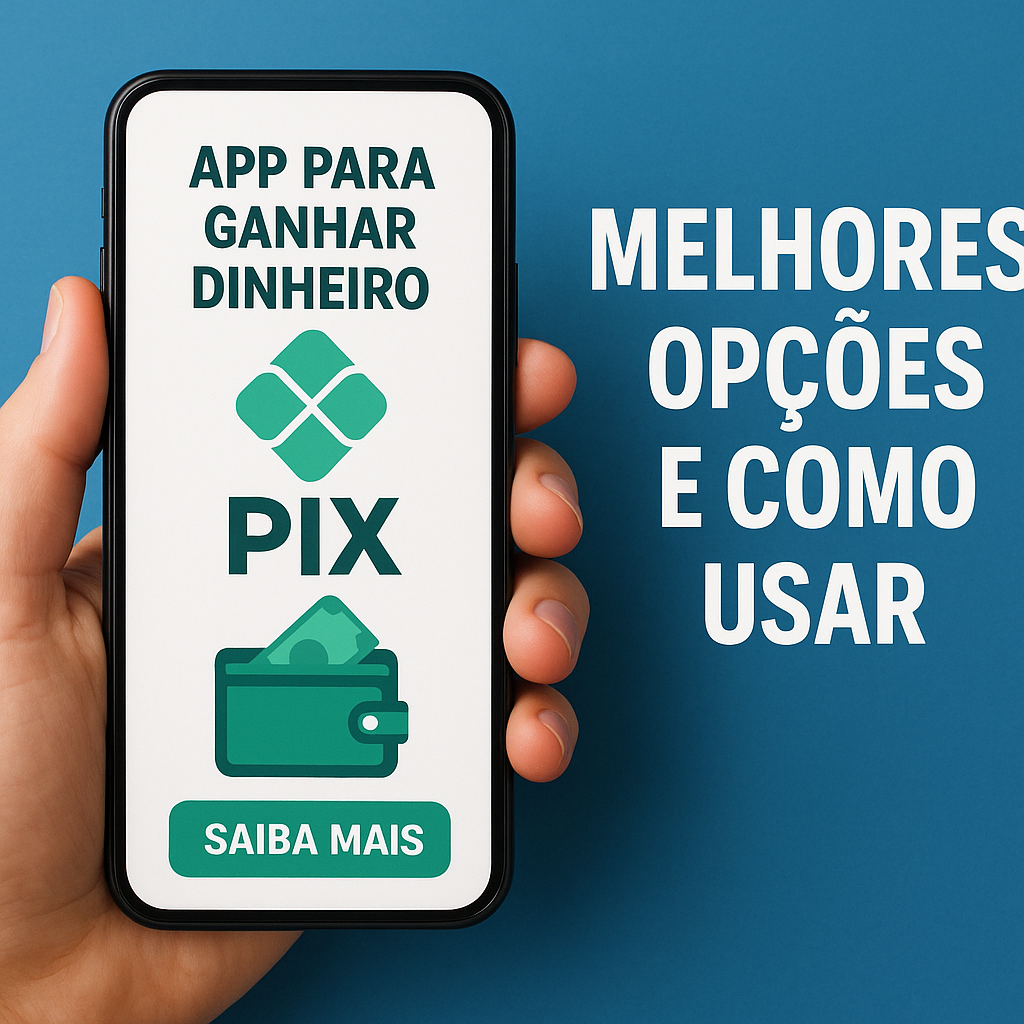 Illustration of App para ganhar dinheiro via Pix: melhores op&ccedil;&otilde;es e como usar