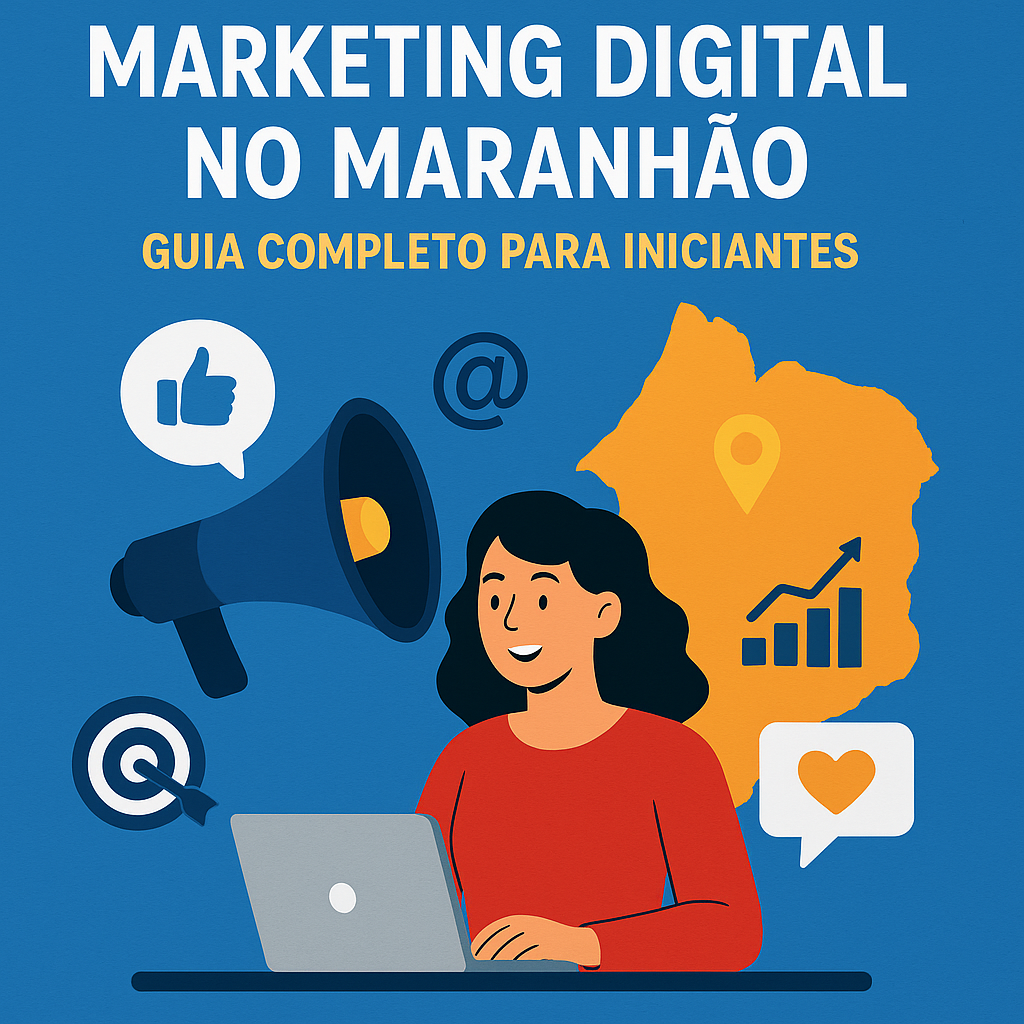Illustration of Marketing Digital no Maranh&atilde;o: Guia Completo para Iniciantes