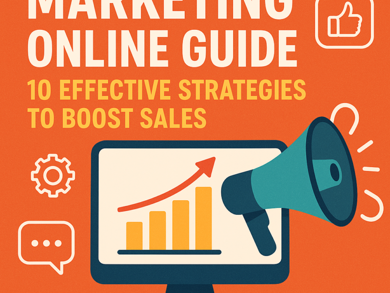 online marketing illustration for Marketing Online Guide: 10 Effective Strategies to Boost Sales