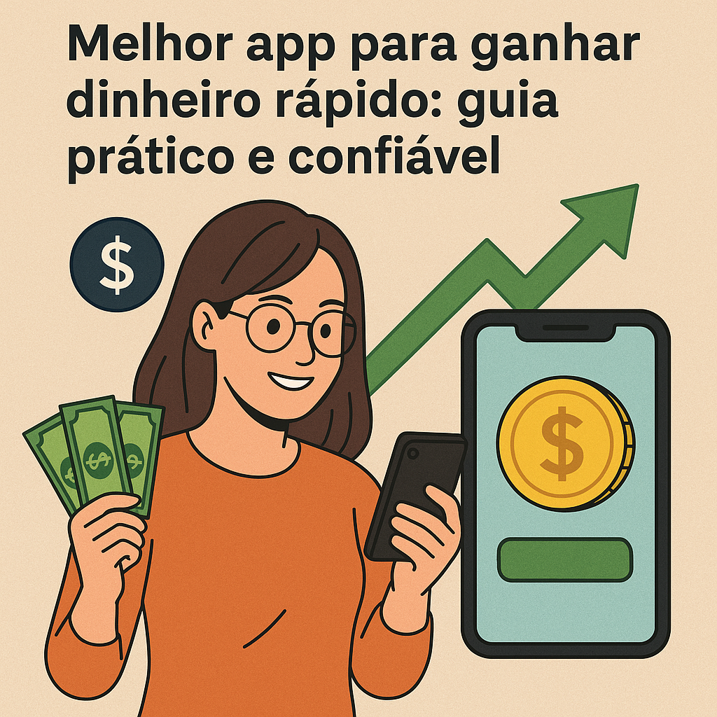 Melhor app para ganhar dinheiro rápido: guia prático e confiável 2 Illustration of Melhor app para ganhar dinheiro rápido: guia prático e confiável