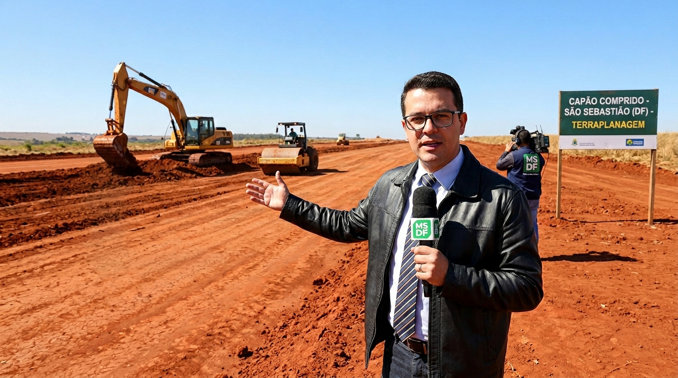 Reporter_gesturing_at_202604221240-1 Terraplanagem da via principal do Capão Comprido avança em São Sebastião (DF) e anima moradores
