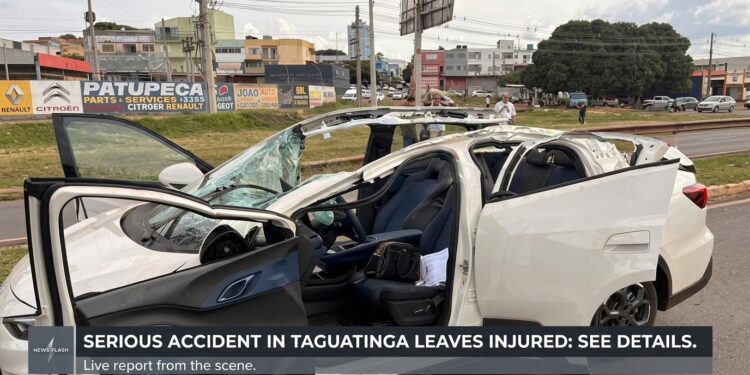 Acidente Grave em Taguatinga Deixa Feridos: Veja Detalhes
