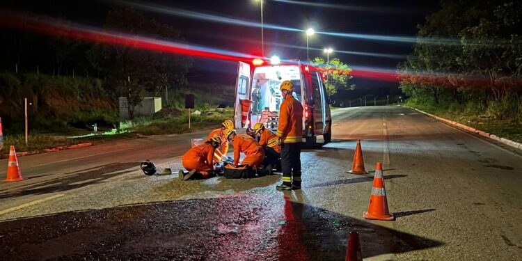 Acompanhe o acidente na DF-473: Motociclista Ferido em São Sebastião